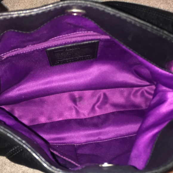 Black Leather Coach Crossbody Bag - Picture 6 of 6